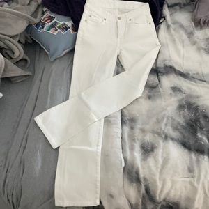 7 For All Mankind White Jeans